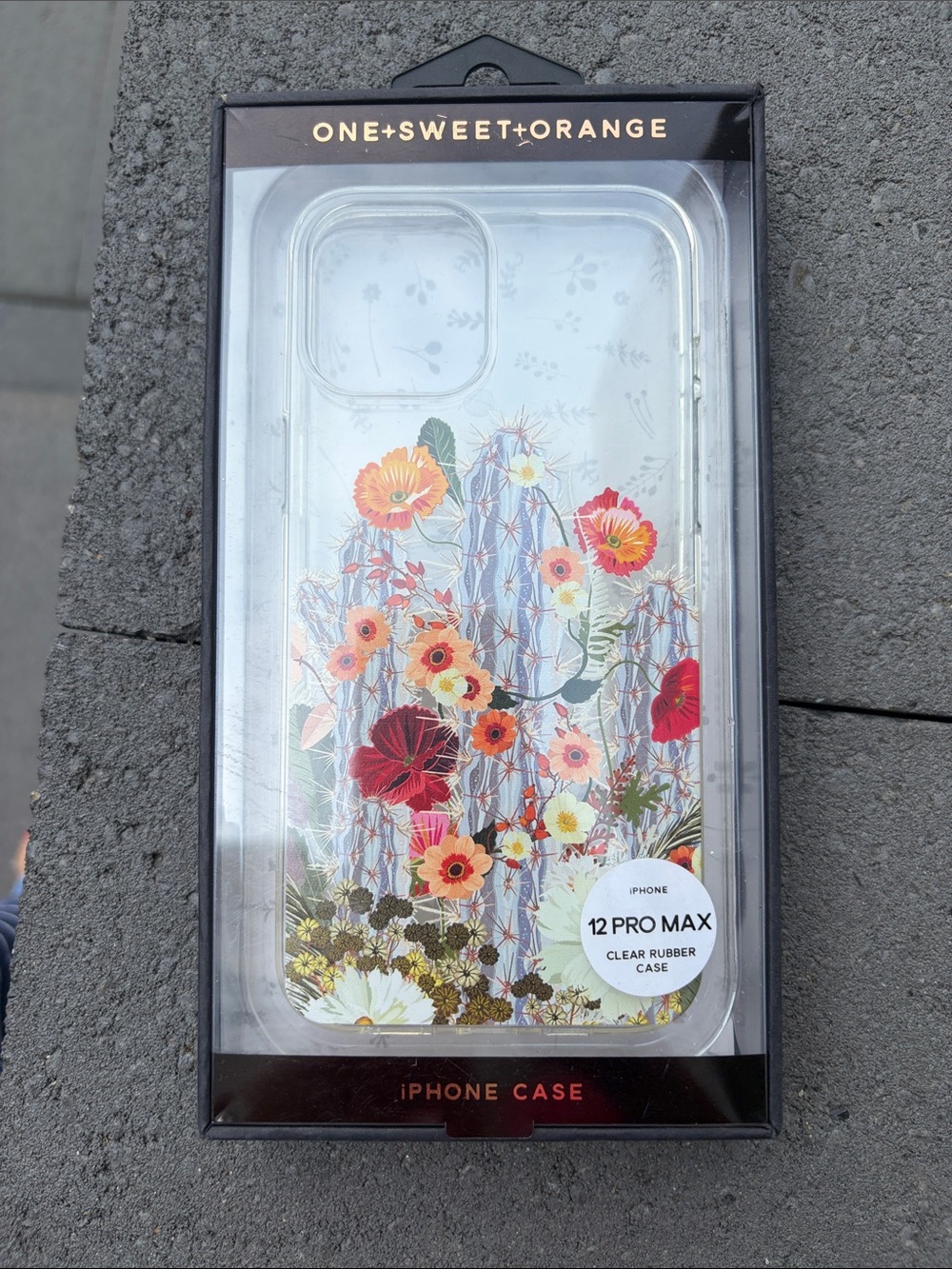 ONE+SWEET+ORANGE Floral Clear iPhone 12/12 Pro/12 Pro Max Case - Multi-Color